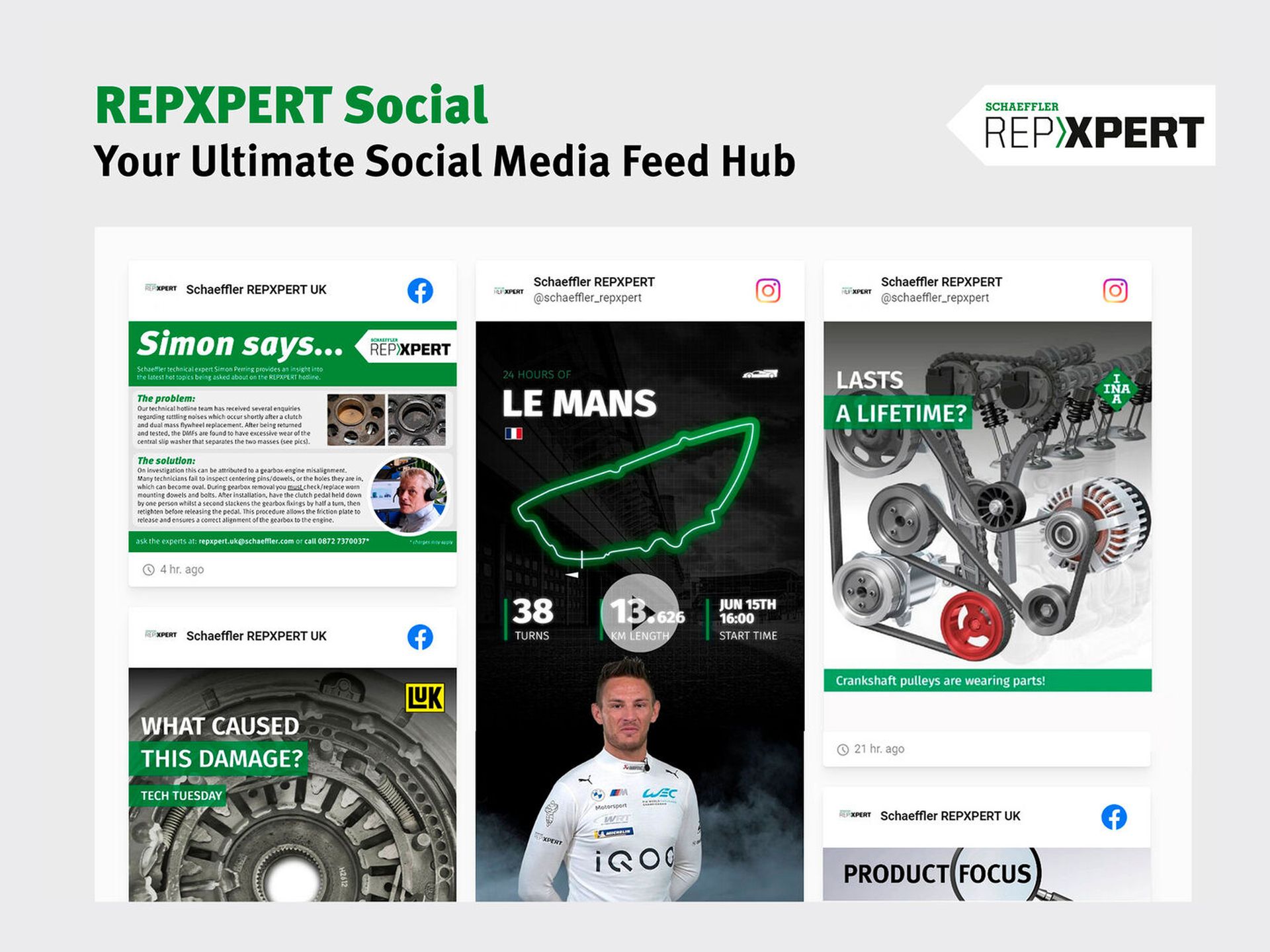 Schaeffler/REPXPERT social media feeds launched