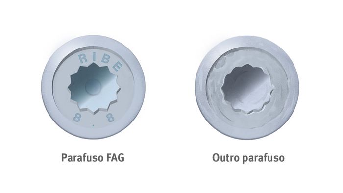 Os parafusos são todos iguais?