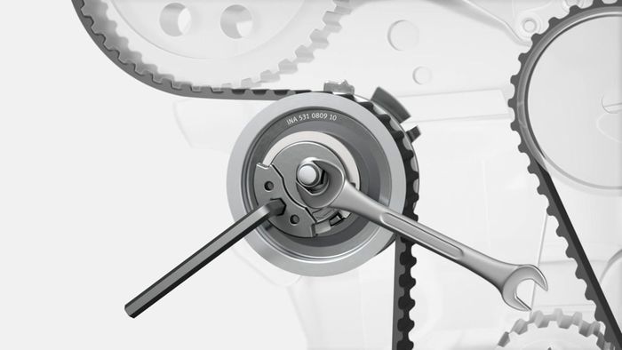 Replacing the timing belt, stud and tensioner pulley on VW and Ford TDI ...