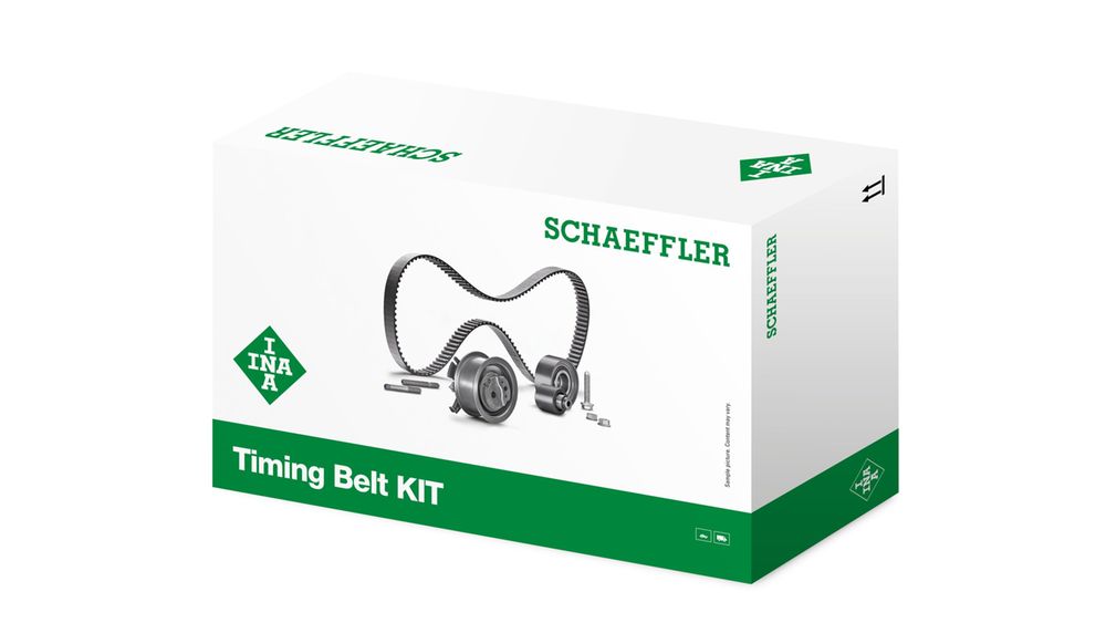 INA timing belt close-up