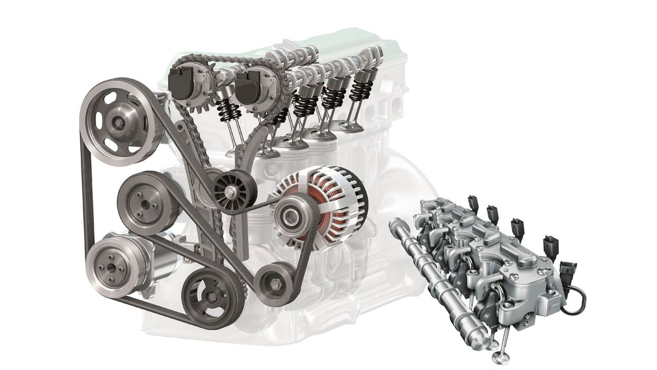 Die Schlüsselsysteme des Motors.
