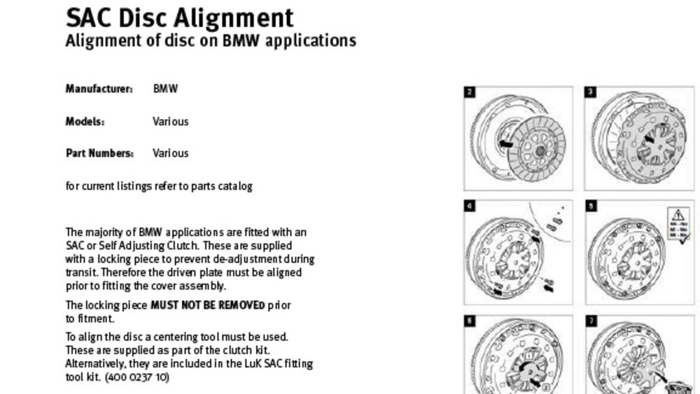 SAC Disc Alignment